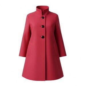 Pendleton by George Simonton‎ Red A-Line Swing Trench Coat Women's Large Outdoor